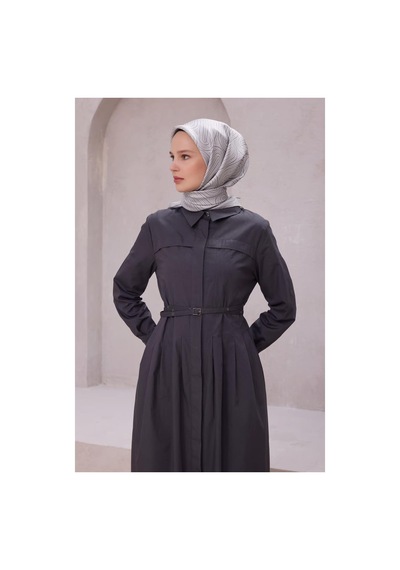 Belli İpek Eşarp - 4209-04 Gri Twill