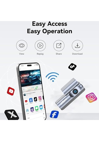 Dahua M3 Pro Araç İçi Kamera, Dash Kamera, Kompakt Tasarım