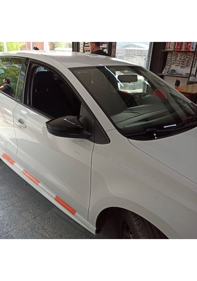 Sts Oto Aksesuar Polo 6r-6c 2009-2017 Batman Yarasa Ayna Kapağı Piano Black Abs Plastik