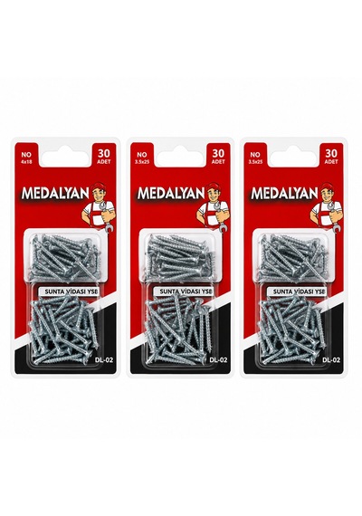 360 Adet 3.5x25 Sunta Vidası 12x30pcs 5680 0.2 MM