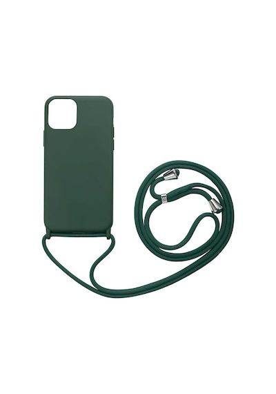 Goocamp Apple Uyumlu iPhone 12 Pro Max Ropi Kılıf koyu Yeşil Koyu