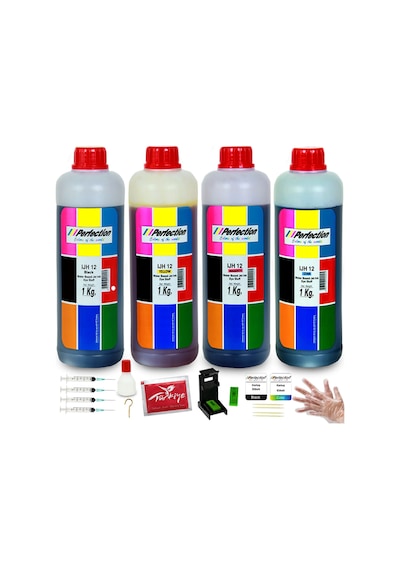 Perfection HP Deskjet 2620 2632 2633 2630 Uyumlu Kartuş Dolum Seti 4 x 1 KG