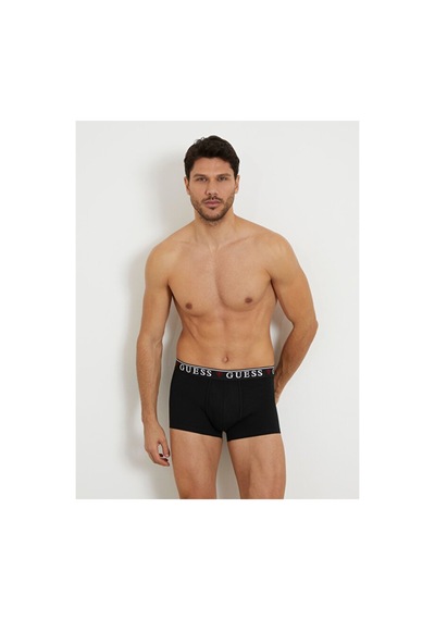 Guess Brian Erkek 3'lü Boxer Paketi Siyah