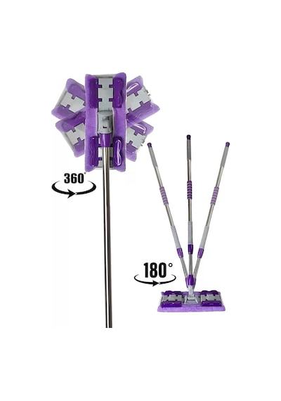 Dmr Teleskopik Uzatılabilir Tablet Palet Sihirli Mikrofiber Bezli Mop