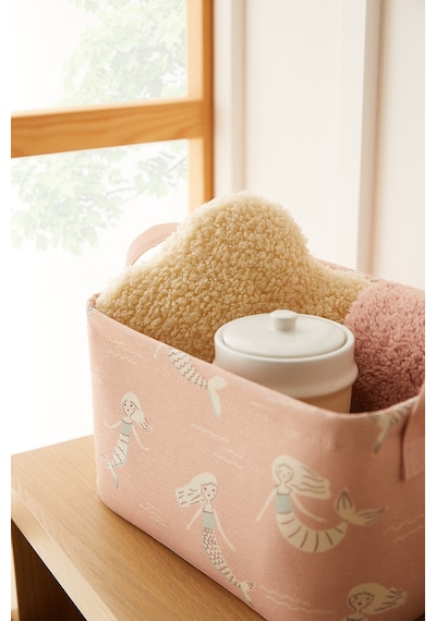 Ocean Home Textile Çocuk Odası Deniz Kızı Sepet 30 x 21 x 18 cm