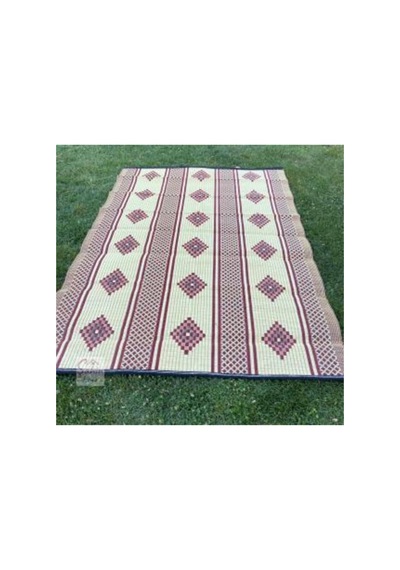 Plastik Hasır Savan Piknik Kilimi Cami Hasırı 180x270 Bordo Bordo