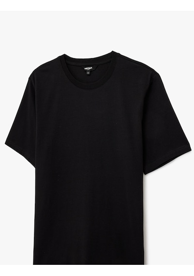Koton Kısa Kollu Pamuklu Bisiklet Yaka Basic Slim Fit Tişört Siyah 6sam10034mk Siyah Koton Kısa Kollu Pamuklu Bisiklet Yaka Basic Slim Fit Tişört Siyah 6sam10034mk Siyah
