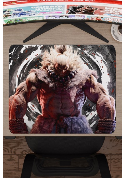 Street Fighter Kaymaz Dikişli Kauçuk Oyuncu Mousepad V4 - 48x40 Xl Gaming Mouse Pad Fare Altlığı