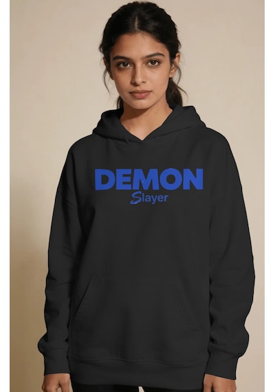 Sevbano Demon Slayer Kimetsu No Yaiba Sırt Baskılı Unisex Oversize Premiu Siyah