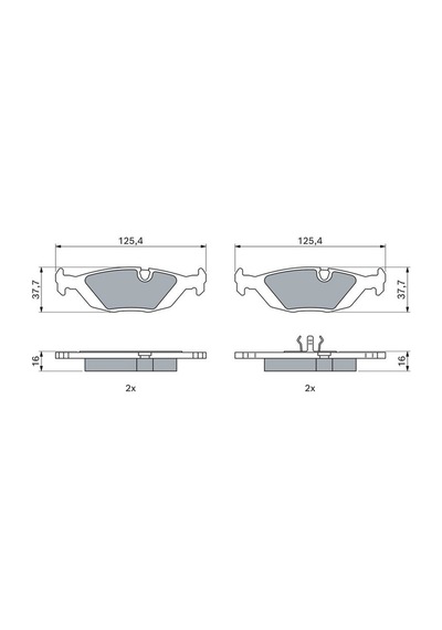 Bmw 3 E30 324d 2.4 1985-1991 Bosch Arka Balata