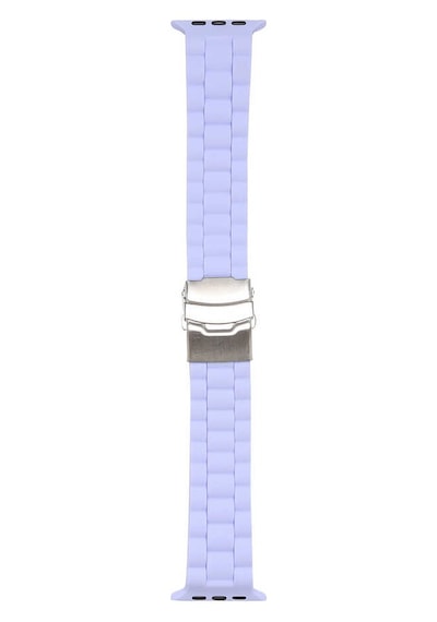 Ekılıf - Apple Uyumlu  Watch 40mm - Kordon Silikon Kordon Krd-72 - Pembe