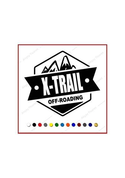 Nissan X-Trail Off Road Sticker,Off Road Arma Sticker 4X4 Pusula (531150603)