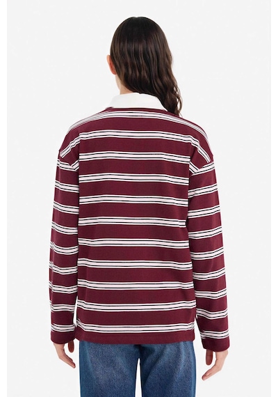 Defacto Loose Fıt Çizgili Sweatshirt G9467ax26sppn74 Pembe-pn74
