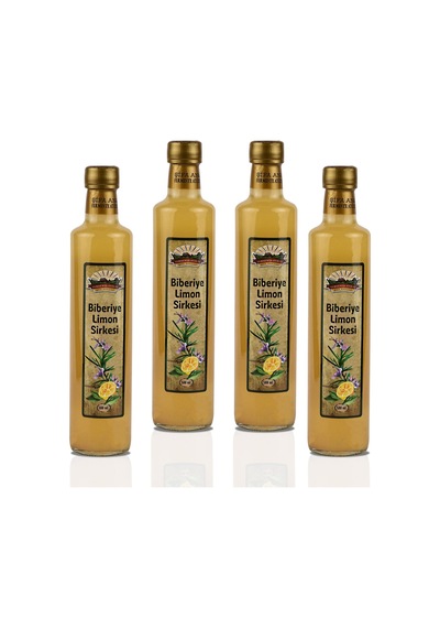 4 Adet Biberiye & Limon Sirkesi 4x500 Ml