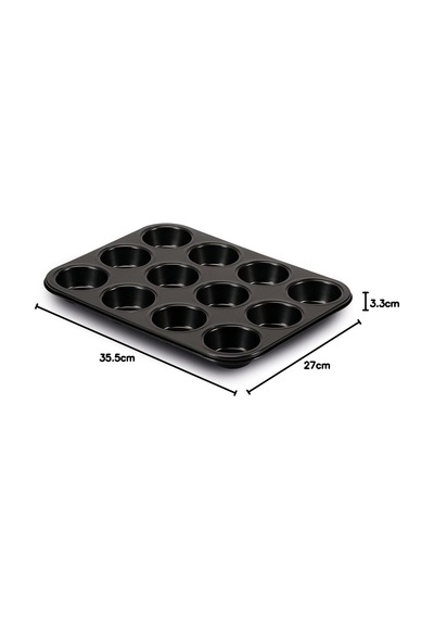 Gardenia 12li Muffin Kalıbı Çok Renkli