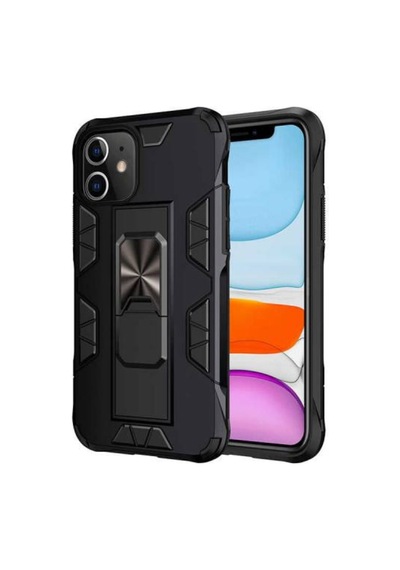 Apple Uyumlu iPhone 11 Kilif Metal Standli Manyetikli Ultra Koruma Zirh 446105927