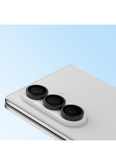 Samsung Uyumlu Galaxy Z Fold 8 Ultra Youngkit Alloy  Parlama Önleyici Kamera Lens Koruyucu Aparatlı Siyah