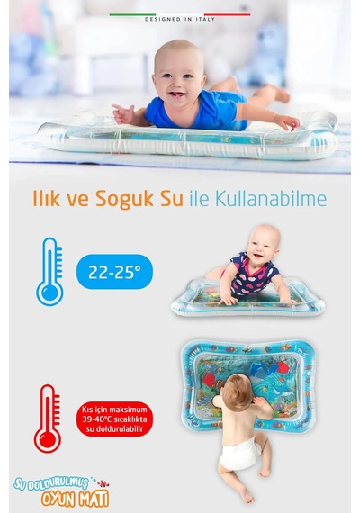 Su Aktivite Ve Oyun Matı Eğitici Duyu Gelişim X