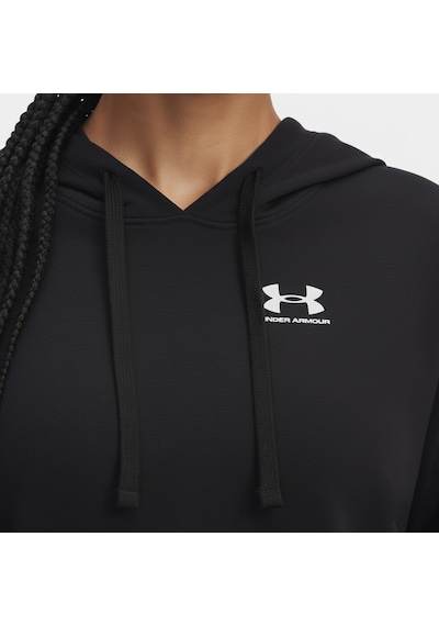 Under Armour Rival Terry Kadın Siyah Kapüşonlu Sweatshirt Siyah