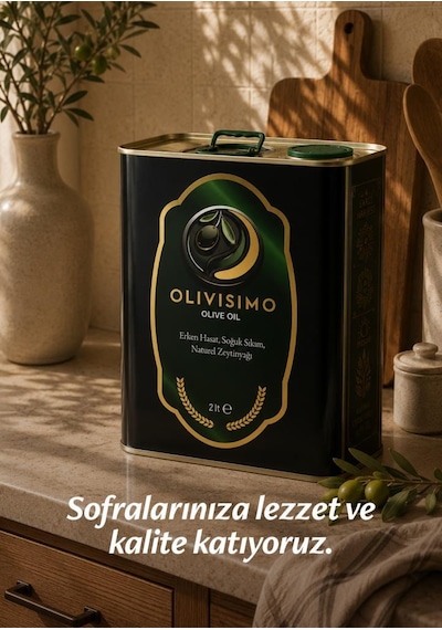 Olivisimo Erken Hasat Soğuk Sıkım Natürel Sızma Zeytinyağı 2 Lt