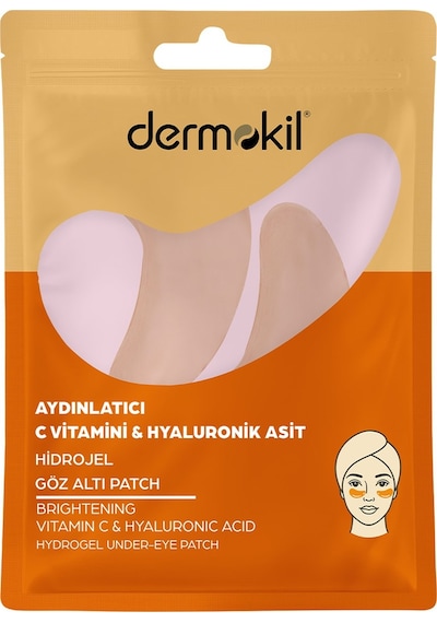 Dermokil Aydınlatıcı C Vitamini & Hayluronik Asit Hidrojel Patch Göz Altı Maskesi