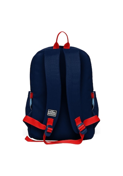 Coral High Erkek Çocuk Lacivert Kırmızı Little Dude Baskılı İlkokul Sırt Çantası Dört Bölme 33219 Çok Renkli