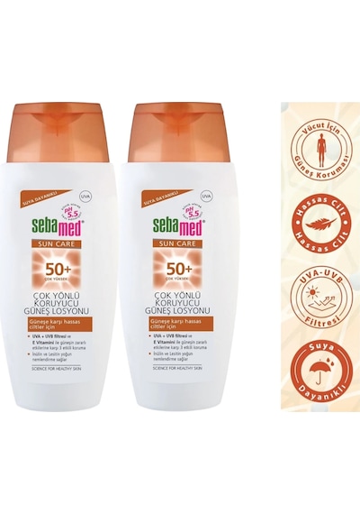 Sebamed 2 Adet Sun Care 50+ Güneş Losyonu 150mlx2