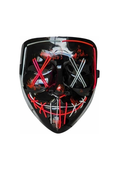Işıklı Led Maske Parti Eğlence Maskesi Hallowen Neon Maske Mh-hs3519-4983