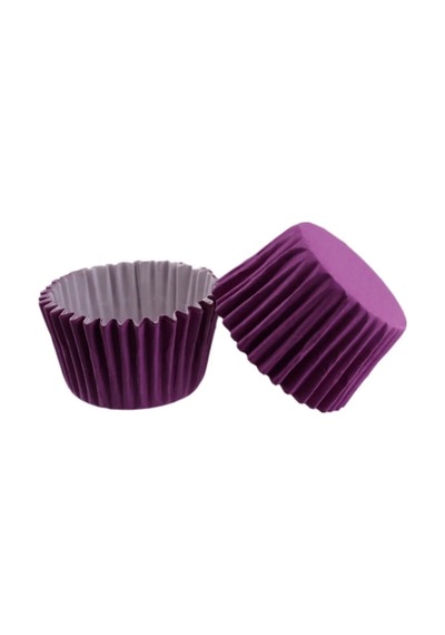 Muffin Cupcake Kek Kalıbı Kapsülü Özel Pet Kapsül 25 Adet Lila Re
