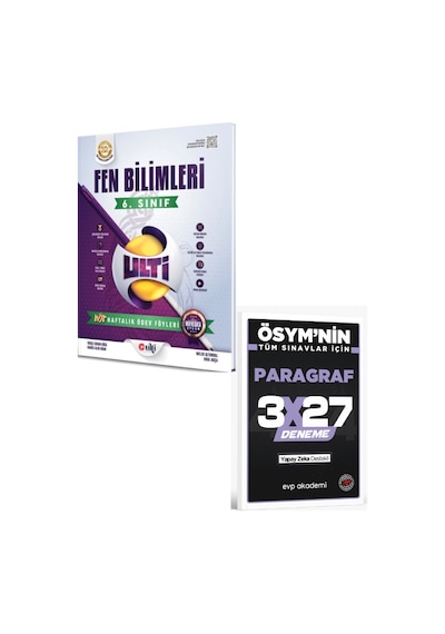Ulti 2027 6. Sınıf Fen Bilimleri Haftalık Ödev Föyleri+ Evp Akademi Paragraf