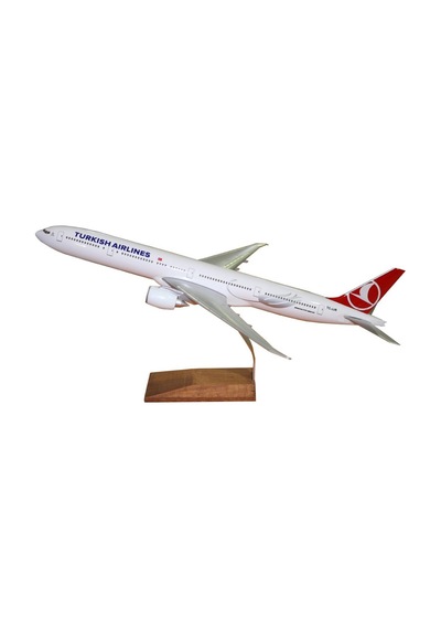 Boeing 777-300 Ölçek 1/160 Model Uçak Masaüstü Sergi Maket Uçağı