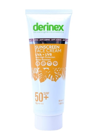 Derinex Spf 50+ Güneş Koruyucu Krem 50 Ml