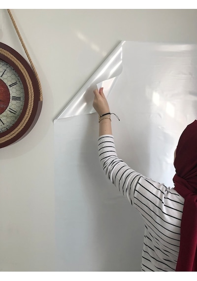 2 Tane Beyaz Tahta Akıllı Kağıt Tahta 100X120 Cm + Kalem