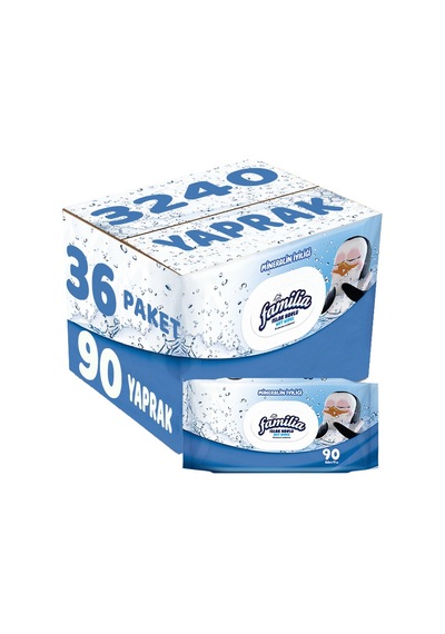 Familia Islak Havlu Mendil Mineralin İyiliği 3240 Yaprak 36'lı Set