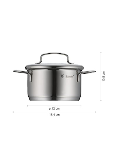 Wmf Mini Kısa Tencere 12 Cm Gümüş