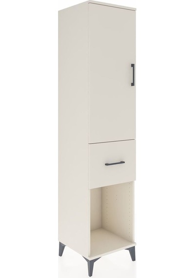 Hyperion Dolap Tek Raflı Tek Çekmeceli Tek Askılı 44x44x195 Aytaşı-aytaşı Aytası
