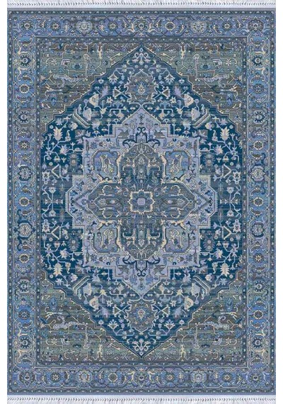 Eflatun Göbekli Dokuma Pamuk Taban Kaymaz Kilim Klm311n11