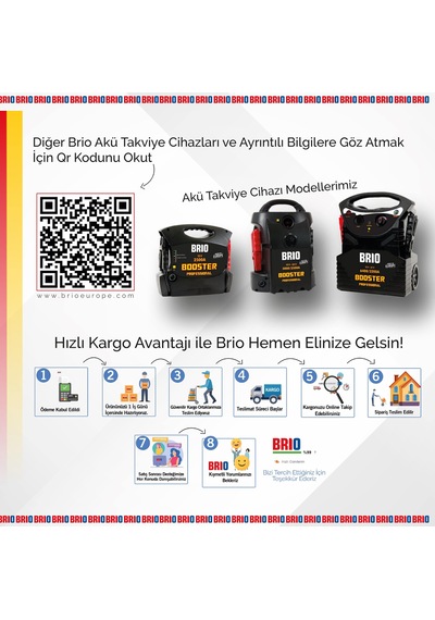 Brio Akü Takviye Cihazı 12V 2500A
