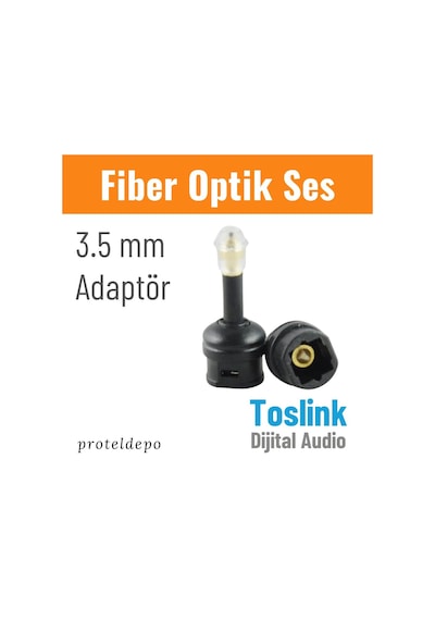 Irenis Fiber Optik Toslink Ses Kablo Için 3.5Mm Dönüştürücü