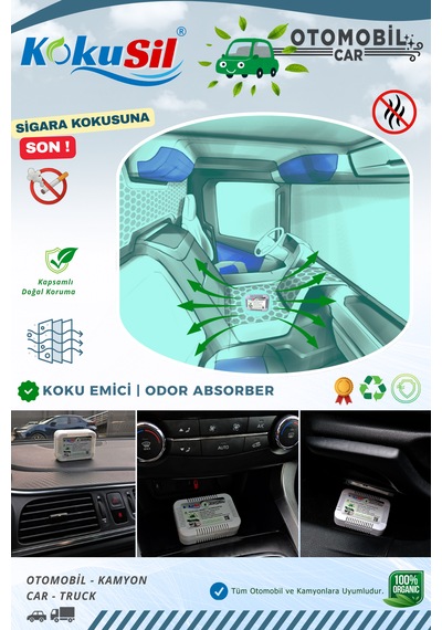KokuSil Otomobil, Araba, Oto ve Kamyon Koku Giderici Koku Emici