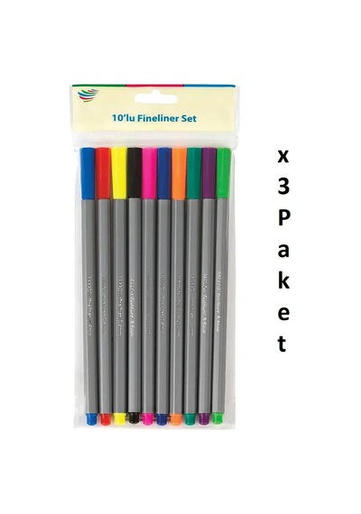 Parrot Fineliner 10'lu Blister X 3 Paket