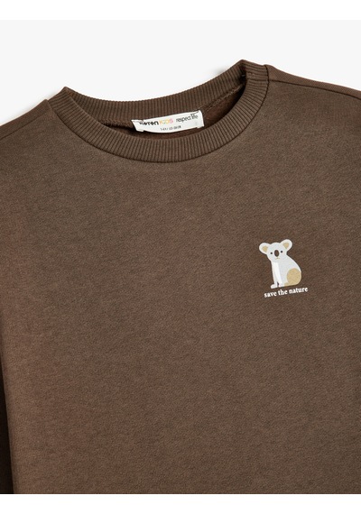Koton Organik Pamuklu Sweatshirt Koala Baskılı Uzun Kollu Bisiklet Yaka Antrasit 5wkb10553tk Antrasit Koton Organik Pamuklu Sweatshirt Koala Baskılı Uzun Kollu Bisiklet Yaka Antrasit 5wkb10553tk Antrasit