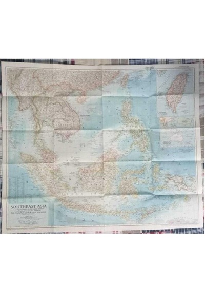 Southeast Asla National Geographic Harita Map Diğer