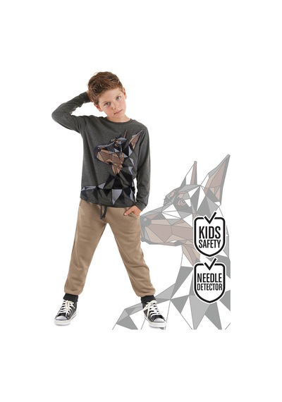 Doberman Erkek Çocuk T-shirt Eşofman Altı Takım