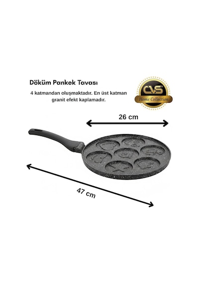 Cvs Dn 20061 Emojili Döküm Pankek Tavası Granit