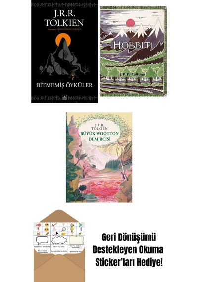 Bitmemiş Öyküler + Hobbit Özel Ciltli Baskı + Büyük Wootton Demircisi Özel Ciltli Baskı