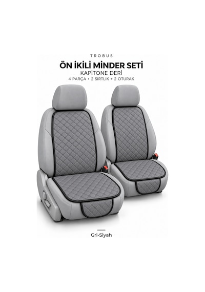 Chery Tiggo 7 Pro 2023+ Suni Deri Kapitone Minder Ön 2'li 4p