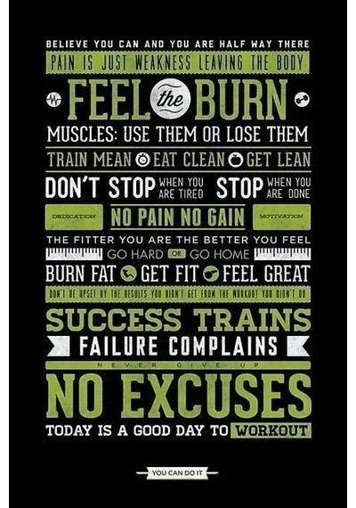 Maxi Poster Gym Motivational