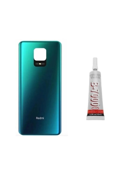 Redmi Note 9s Uyumlu - Note 9 Pro Arka Pil Kapağı Yapıştı Çok Renkli