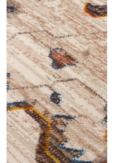 Hoom Rugs Petra 16 Krem Multy Makine Halısı Renkli